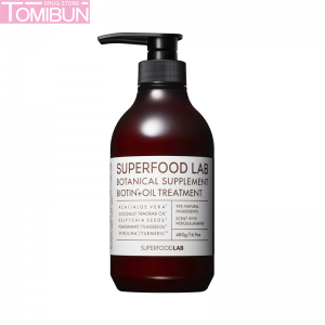 DẦU XẢ SUPERFOOD LAB CHĂM SÓC DA ĐẦU CHO TÓC KHÔ BIOTIN+OIL TREATMENT 480ML