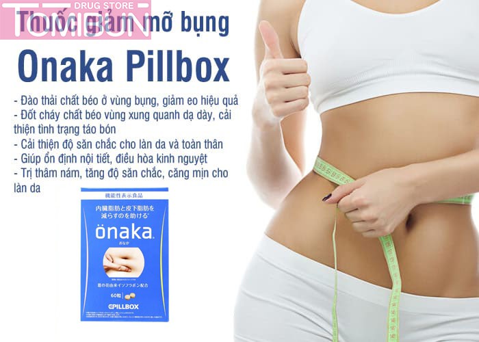 VIÊN GIẢM MỠ BỤNG ONAKA PILLBOX NHẬT BẢN 60 VIÊN