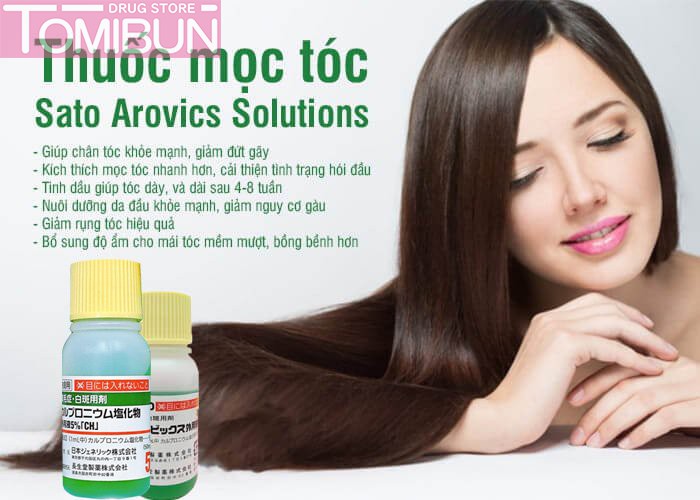 TINH CHẤT KÍCH THÍCH MỌC TÓC SATO AROVICS SOLUTIONS 5% THẢO DƯỢC 30ML