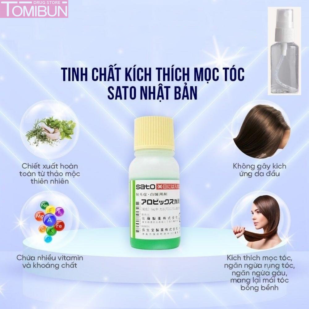 TINH CHẤT KÍCH THÍCH MỌC TÓC SATO AROVICS SOLUTIONS 5% THẢO DƯỢC 30ML